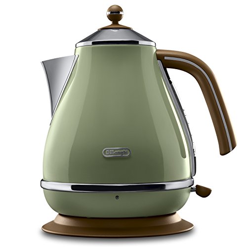 De'Longhi KBOV 2001.GR Wasserkocher (1.7 l, Retro-Look) olive