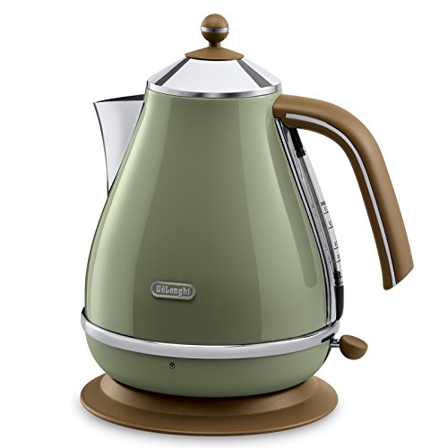 De'Longhi KBOV 2001.GR Wasserkocher (1.7 l, Retro-Look) olive - 2