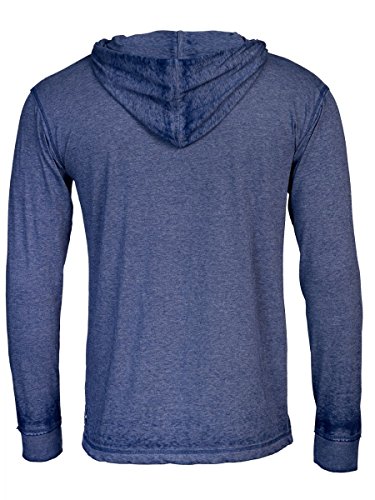 TREVOR'S INGO Herren Hoodie aus Polyester und Baumwolle - soziale fair trade Kleidung, Mode vegan und nachhaltig Color water-blue, Size M - 2