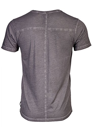 TREVOR'S KENNY cold pigment dyed Herren T-Shirt mit Rundhalsausschnitt und Aufdruck aus 100% Bio-Baumwolle - soziale fair trade Kleidung, Mode vegan und nachhaltig Color loft, Size S - 2