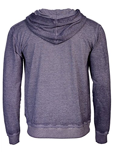 TREVOR'S JASON Herren Kapuzenjacke mit Kängurutasche/Tasche vorne aus Baumwolle und Polyester - soziale fair trade Kleidung, Mode vegan und nachhaltig Color midnight, Size S - 2