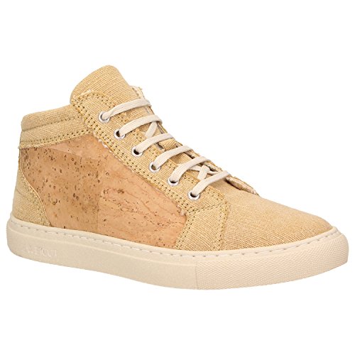 ZWEIGUT® echt #403 Damen High-Top Kork Sneaker - sand-kork