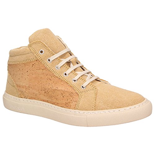 ZWEIGUT® echt #404 Herren High-Top Kork Sneaker - sand-kork