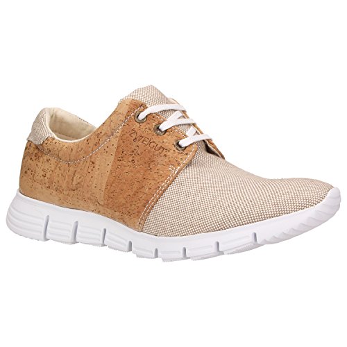 ZWEIGUT® echt #408 Unisex Kork-Sneaker mit flexibler Laufsohle - beige-kork