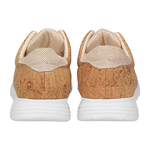 ZWEIGUT Hamburg- Echt #408 vegane Kork-Sneaker mit Flexibler Laufsohle Unisex Schuhe, Schuhgröße:42, Farbe:Beige-Kork - 4