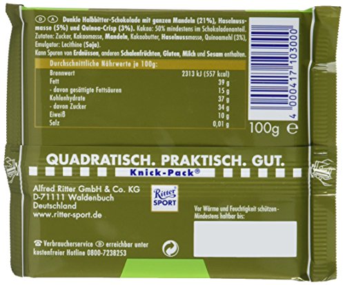 Ritter Sport Dunkle Mandel Quinoa, 100 g - 4