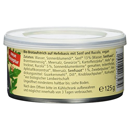 Alnatura Bio Pastete Senf-Rucola, vegan, 6er Pack (6 x 125 g) - 4