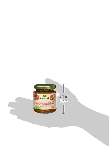 Alnatura Bio Brotaufstrich Tomate-Basilikum, vegan, 6er Pack (6 x 110 g) - 6