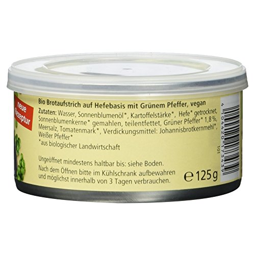 Alnatura Bio Pastete Grüner Pfeffer, vegan, 6er Pack (6 x 125 g) - 4
