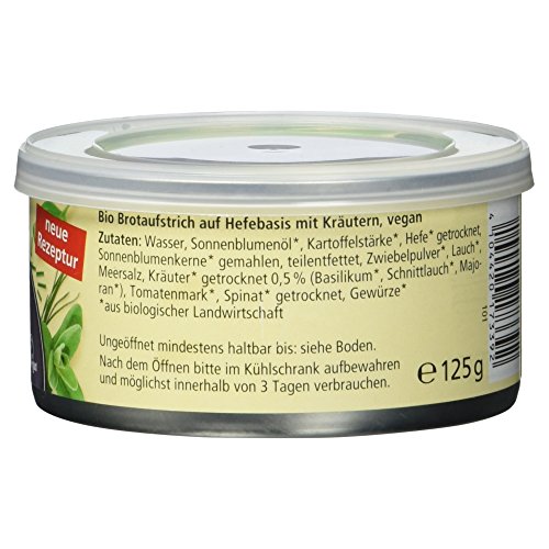 Alnatura Bio Pastete Kräuter, vegan, 6er Pack (6 x 125 g) - 4