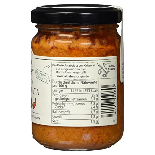 Alnatura Bio Origin Pesto Arrabbiata, 6er Pack (6 x 130 g) - 6