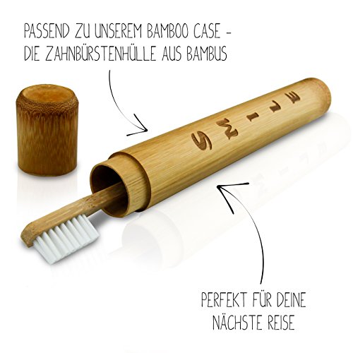 Bambus Zahnbürste für Kinder 4er Set - Pflegend weiche Borsten - Kleiner Bürstenkopf - Ökologische Kinderzahnbürste - Plastikfrei verpackt zur umweltfreundlichen Mundhygiene - 7