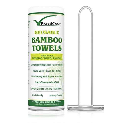 practicool Bambus Handtücher mit Chrom-Halterung - 2