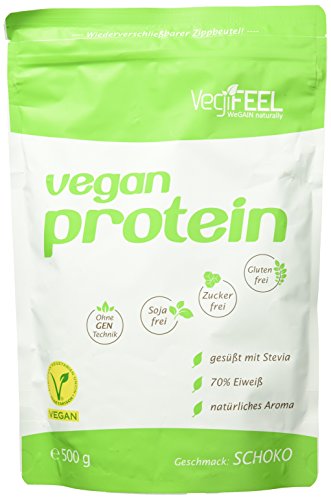 VegiFEEL Vegan Protein, Schoko, 500g Packung