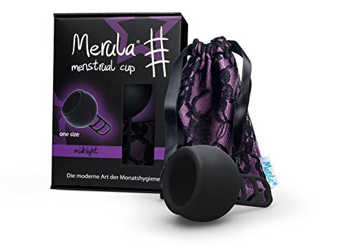 Merula Cup midnight (schwarz) - Menstruationstasse aus medizinischem Silikon