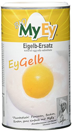 MyEy EyGelb, BIO Eigelb-Ersatz, vegan, sojafrei, cholesterinfrei, 2er Pack (2 x 200 g) - 2