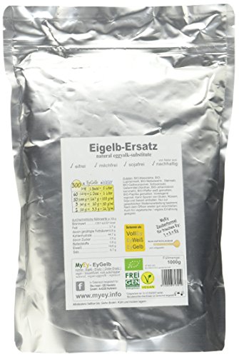 MyEy EyGelb, BIO Eigelb-Ersatz, vegan, sojafrei, cholesterinfrei, 1er Pack (1 x 1 kg) - 4