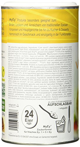 MyEy VollEy Ei-Ersatz, natürlich & voll aufschlagbar, universell einsetzbar, lactosefrei & vegan, 2er Pack (2 x 200 g) - 6