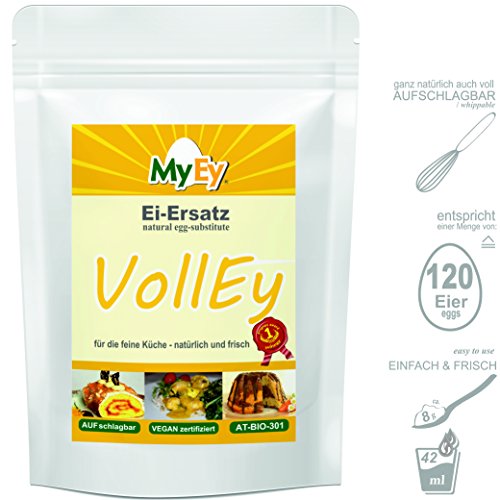 MyEy VollEy Ei-Ersatz, natürlich & voll aufschlagbar, universell einsetzbar, lactosefrei & vegan, 1er Pack (1 x 1 kg) - 4