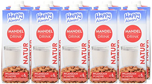 Happy Milchalternativen Mandel Drink Natur, 10er Pack (10 x 1 l) - 2