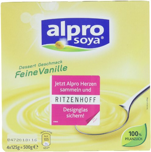 Alpro Soya Dessert feine Vanille, 3er Pack (3 x 500 g Packung) - 2