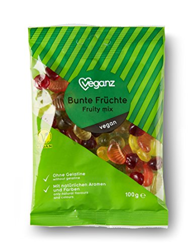 Veganz Bunte Früchte - vegane Fruchtgummi - 10 x 100g