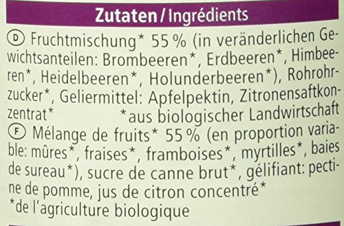 Alnatura Bio Fruchtaufstrich Waldfrucht, vegan, 6er Pack (6 x 250 g) - 4