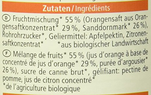 Alnatura Bio Fruchtaufstrich Sanddorn-Orange, vegan, 6er Pack (6 x 250 g) - 3