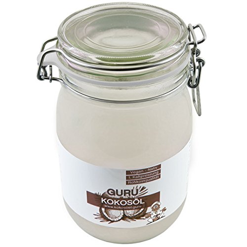 Guru Kokosöl nativ & naturrein – Rohkost & Vegan – 1000ml - 2