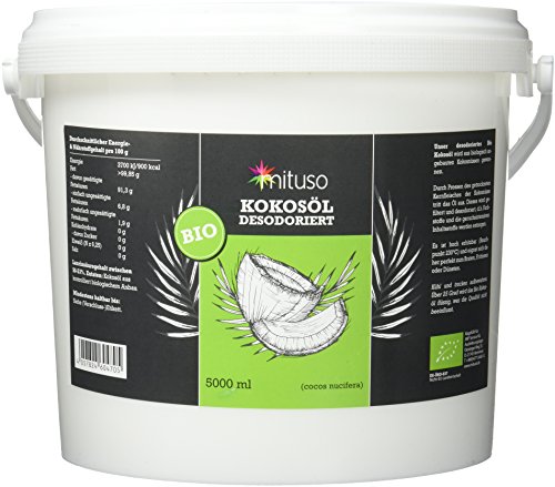 mituso Bio Kokosöl, Geschmacksneutral (desodoriert) - 5000ml