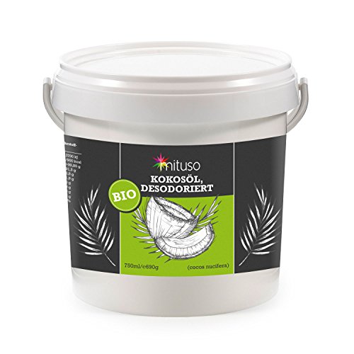 mituso Bio-Kokosöl, Geschmacksneutral (desodoriert) - 750 ml im Eimer