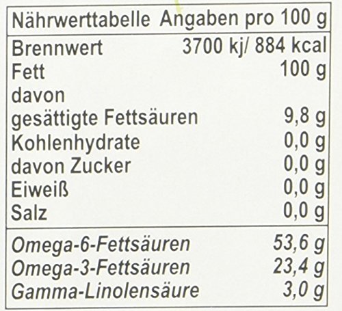 Chiron Bio - Hanföl echt kaltgepresstes, 1er Pack (1 x 500 g) - 2