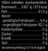 BIO Hanföl • BIO-zertifiziert • 1 Liter • 4x 250 ml • kaltgepresst • 100% naturrein • rein nativ • Frischegarantie: mühlenfrisch direkt vom Hersteller Kräuterland Natur-Ölmühle • Premium Qualität - 3