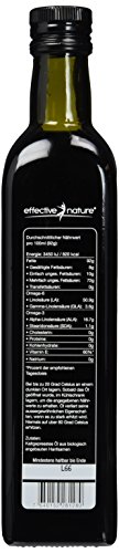 Hochwertiges Hanföl 500ml - kalt gepresst - 100 Prozent Bio - Optimales Omega-3 und Omega-6 Verhältnis - 4