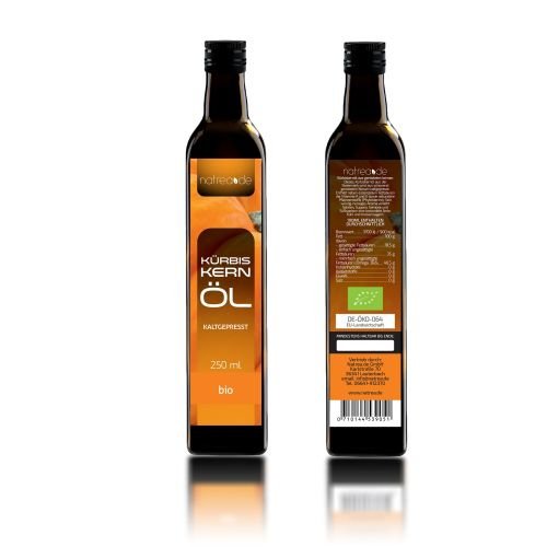 Natrea Bio Kürbiskernöl aus der Steiermark | kaltgepresst ✔ 100% reines BIO-Öl ✔ in 250 ml Lichtschutzflasche (1 x 0,25 l) - 3