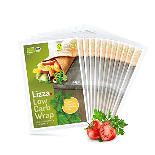 Lizza Low-Carb Wrap aus Lein- und Chiasamen - Bio - (12 x 90g)