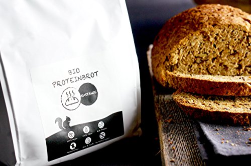 PALEO Brot-Backmischung: Kastanie & Mandel | Bio | Vegan | Getreidefrei, Gluten-frei | Eiweissbrot - 20% Protein | ohne Zuckerzusatz | Hergestellt in DE | Paleo To Go | Ergibt 4 Brote (1.8 kg) - 3