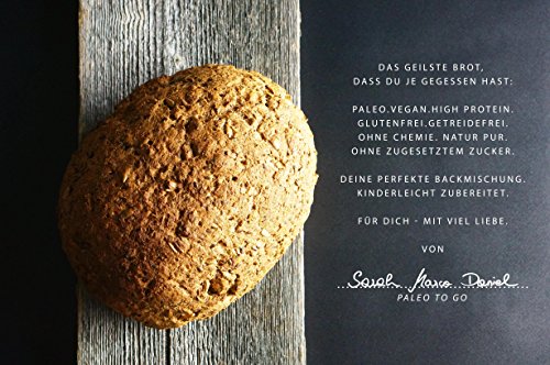 PALEO Brot-Backmischung Kastanie: BIO | 20% Eiweiss | Getreidefrei, Glutenfrei, Hefefrei | Vegan & Paleo | ohne zugesetzten Zucker | Hergestellt in Deutschland | Paleo To Go | Ergibt 4 Brote (1.8 kg) - 2