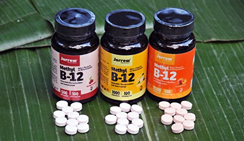 Methyl B12 Lutschtabletten – 1000 µg – aktives Vitamin B12 als Methylcobalamin – 100 Stück von Jarrow - 5
