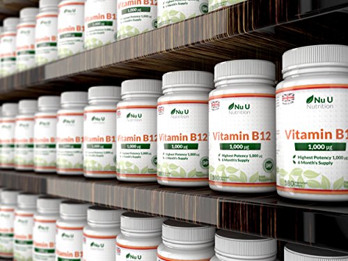 Vitamin B12 Methylcobalamin 1000 mcg - 6-Monats-Versorgung - 180 Tabletten - Nahrungsergänzungsmittel von Nu U Nutrition - 4