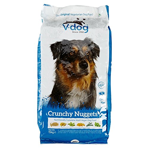 V-dog - Veganes Trockenfutter für Hunde - Crunchy Nuggets - 15 kg