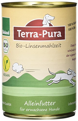 Terra Pura Bio Hundefutter Linsenmahlzeit - 12er Pack (12 x 350 g)