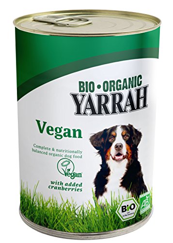 Yarrah Bio Hundefutter Vega, Getreidefrei mit Cranberries - 12 x 380g