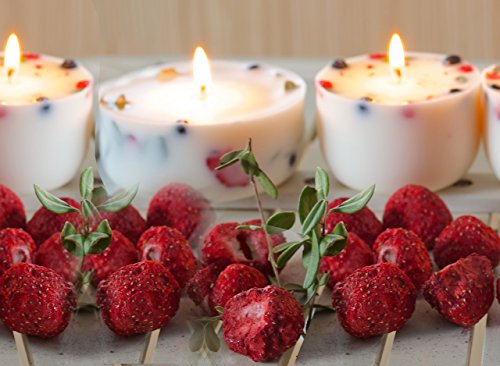 Duftkerze Soja Erdbeeren Minze Geschenk Kerze aus Bio Sojawachs ätherisches Öl Geschenkbox lange Brenndauer - 5