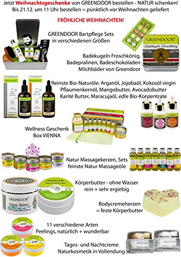 Greendoor BIO Massagekerze Orange, 100 ml - BIO Sojawachs & BIO Babassuöl, natur-reines Orangen-Öl - vegan, rußt nicht, keine Tierversuche - besonderes Geschenk, Massageöl Massage Öl - 2