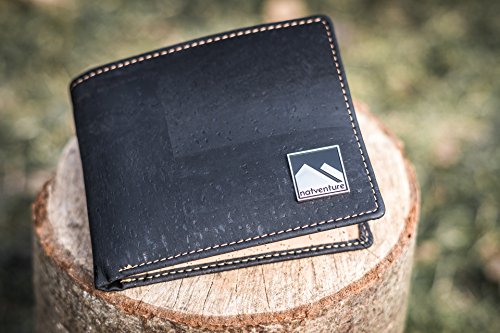 natventure® Kork Geldbörse / Portemonnaie – vegan & ökologisch mit RFID Schutz – in braun oder schwarz - 6