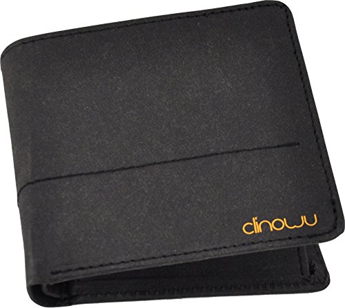 clinowu - veganes unisex Portemonnaie im Querformat aus Kraftpapier - RFID-Blocker eingebaut