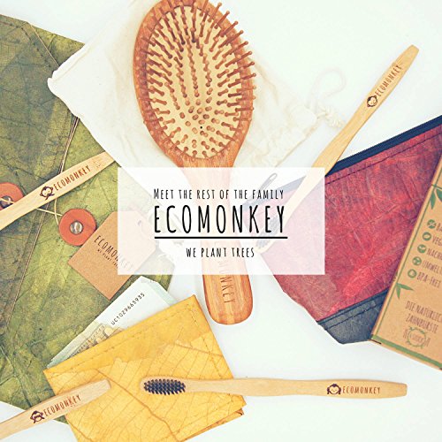 ECOMONKEY® ♻ Geldbörse vegan für Herren & Damen + klein & ohne Münzfach + veganes Leder (Kunstleder) aus Blättern + Slim Wallet + dünner Geldbeutel … (Grün) - 4