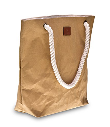 lila Tulpe - Shopper Holly - hochwertige Damen Handtasche / Schultertasche / Einkaufstasche aus waschbaren Papier mit Lederoptik / veganes Leder / leicht, reißfest und wasserbeständig - 2