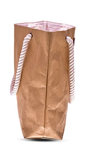 lila Tulpe - Shopper Holly - hochwertige Damen Handtasche / Schultertasche / Einkaufstasche aus waschbaren Papier mit Lederoptik / veganes Leder / leicht, reißfest und wasserbeständig - 3